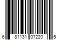 Barcode Image for UPC code 681131072205