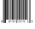 Barcode Image for UPC code 681131101103