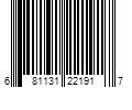 Barcode Image for UPC code 681131221917