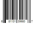 Barcode Image for UPC code 681131399807