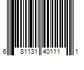 Barcode Image for UPC code 681131401111