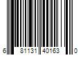 Barcode Image for UPC code 681131401630