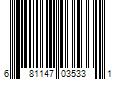 Barcode Image for UPC code 681147035331