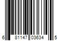 Barcode Image for UPC code 681147036345