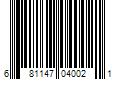 Barcode Image for UPC code 681147040021