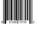 Barcode Image for UPC code 681326107002