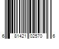 Barcode Image for UPC code 681421025706