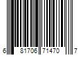 Barcode Image for UPC code 681706714707