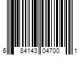 Barcode Image for UPC code 684143047001