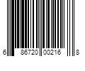 Barcode Image for UPC code 686720002168