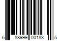 Barcode Image for UPC code 688999001835