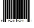 Barcode Image for UPC code 690251000111