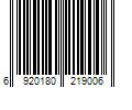 Barcode Image for UPC code 6920180219006