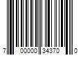 Barcode Image for UPC code 700000343700