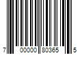 Barcode Image for UPC code 700000803655