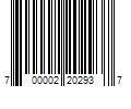 Barcode Image for UPC code 700002202937