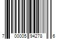 Barcode Image for UPC code 700005942786