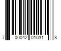 Barcode Image for UPC code 700042010318