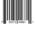 Barcode Image for UPC code 700072446811