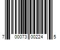 Barcode Image for UPC code 700073002245