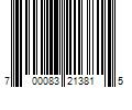 Barcode Image for UPC code 700083213815