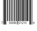 Barcode Image for UPC code 700090012104