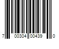 Barcode Image for UPC code 700304004390