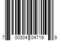 Barcode Image for UPC code 700304047199