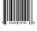 Barcode Image for UPC code 700304151926