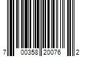 Barcode Image for UPC code 700358200762