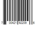 Barcode Image for UPC code 700421922096