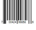 Barcode Image for UPC code 700424998586