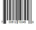 Barcode Image for UPC code 700512103458