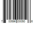 Barcode Image for UPC code 700596000506