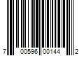 Barcode Image for UPC code 700596001442