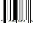 Barcode Image for UPC code 700598109399