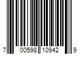 Barcode Image for UPC code 700598109429