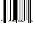 Barcode Image for UPC code 700598109450