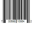 Barcode Image for UPC code 700598109542