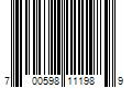 Barcode Image for UPC code 700598111989