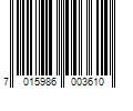 Barcode Image for UPC code 7015986003610