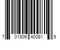 Barcode Image for UPC code 701806400819