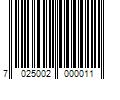 Barcode Image for UPC code 7025002000011