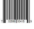 Barcode Image for UPC code 702556004159