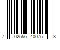 Barcode Image for UPC code 702556400753