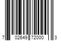 Barcode Image for UPC code 702649720003