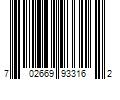 Barcode Image for UPC code 702669933162