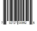 Barcode Image for UPC code 702727009525