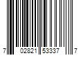 Barcode Image for UPC code 702821533377