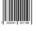 Barcode Image for UPC code 7030041001196